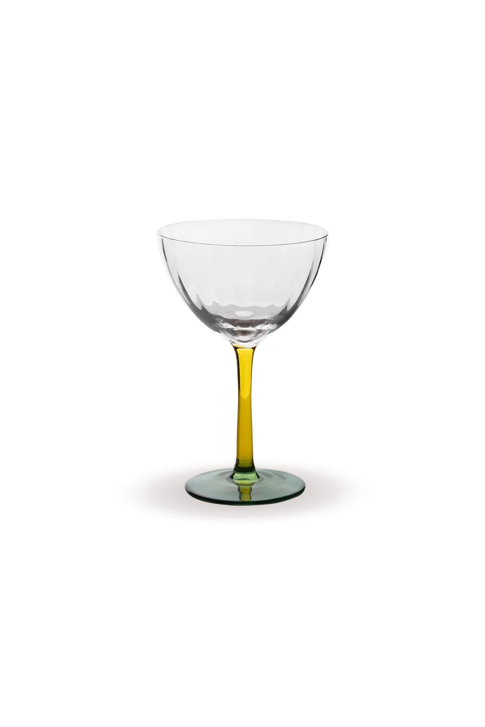 Ayaklı Cam Dondurma Kasesi, Sarı & Yeşil, 280 Ml - 0