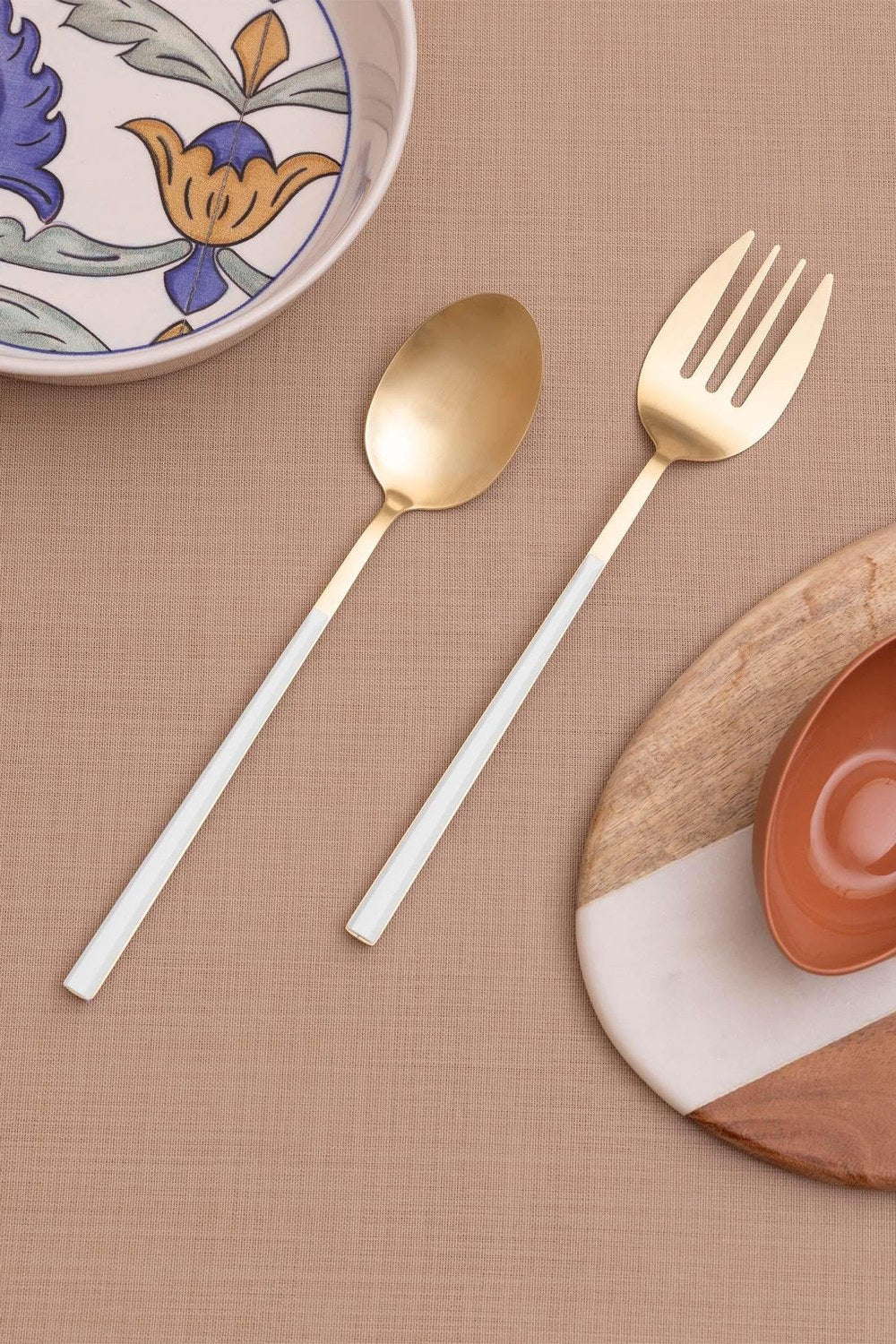 Bianco Salata Servis Takımı, Gold, 2 Parça - 0