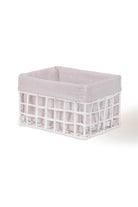 Braid Hasır Organizer Sepet, Beyaz, 26 × 18 × 16 Cm - 2