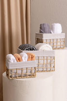 Braid Hasır Organizer Sepet, Naturel, 30 × 22 × 19 Cm - 1