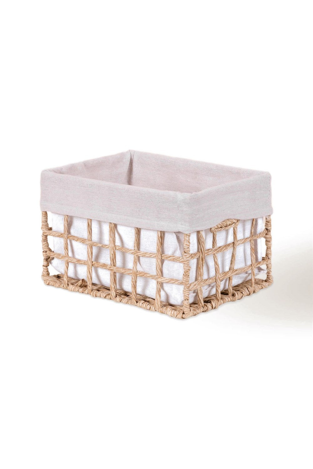Braid Hasır Organizer Sepet, Naturel, 26 × 18 × 16 Cm - 2