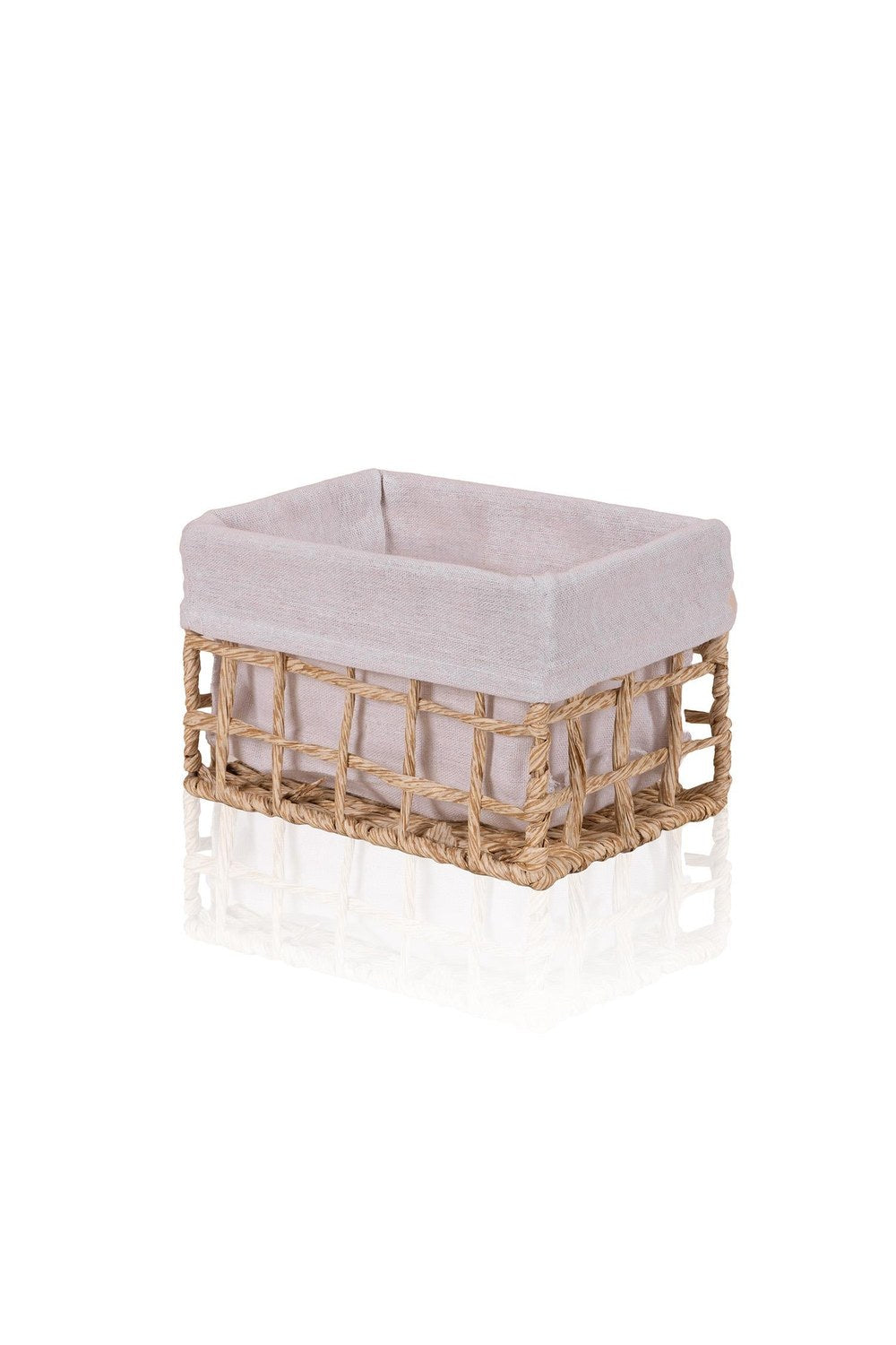 Braid Hasır Organizer Sepet, Naturel, 22 × 14 × 13 Cm - 3