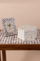 Sedef Altıgen Kutu 24x21x12 Cm - 0