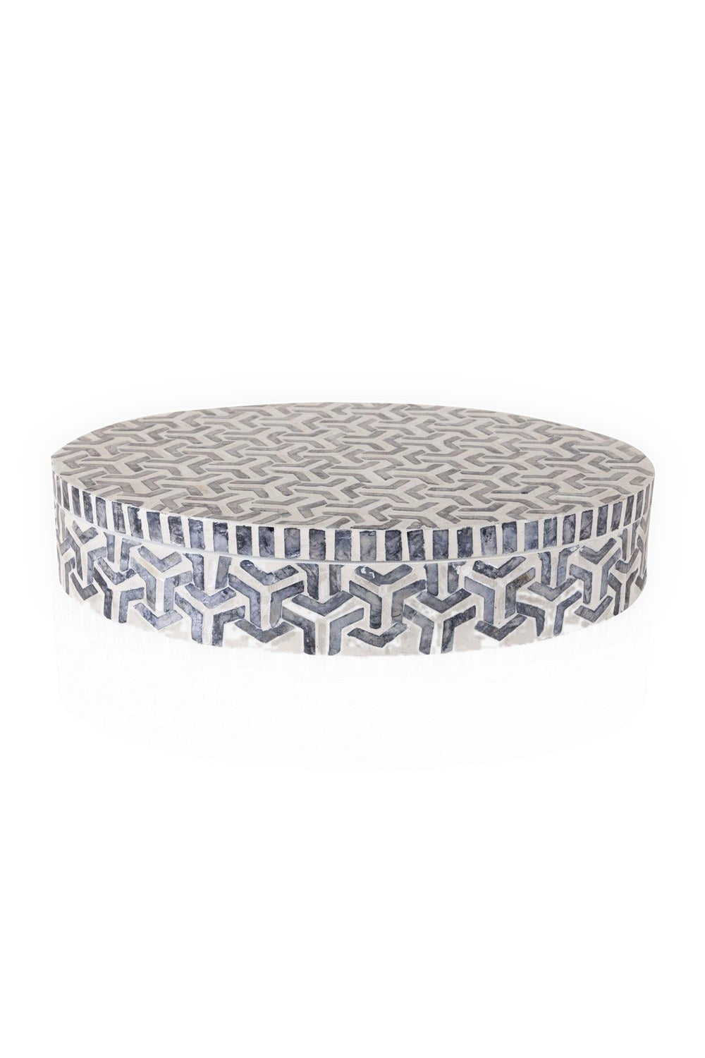 Sedef Yuvarlak Kutu 40x30x8 Cm - 4