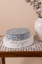 Sedef Yuvarlak Kutu 30x23x8 Cm - 1