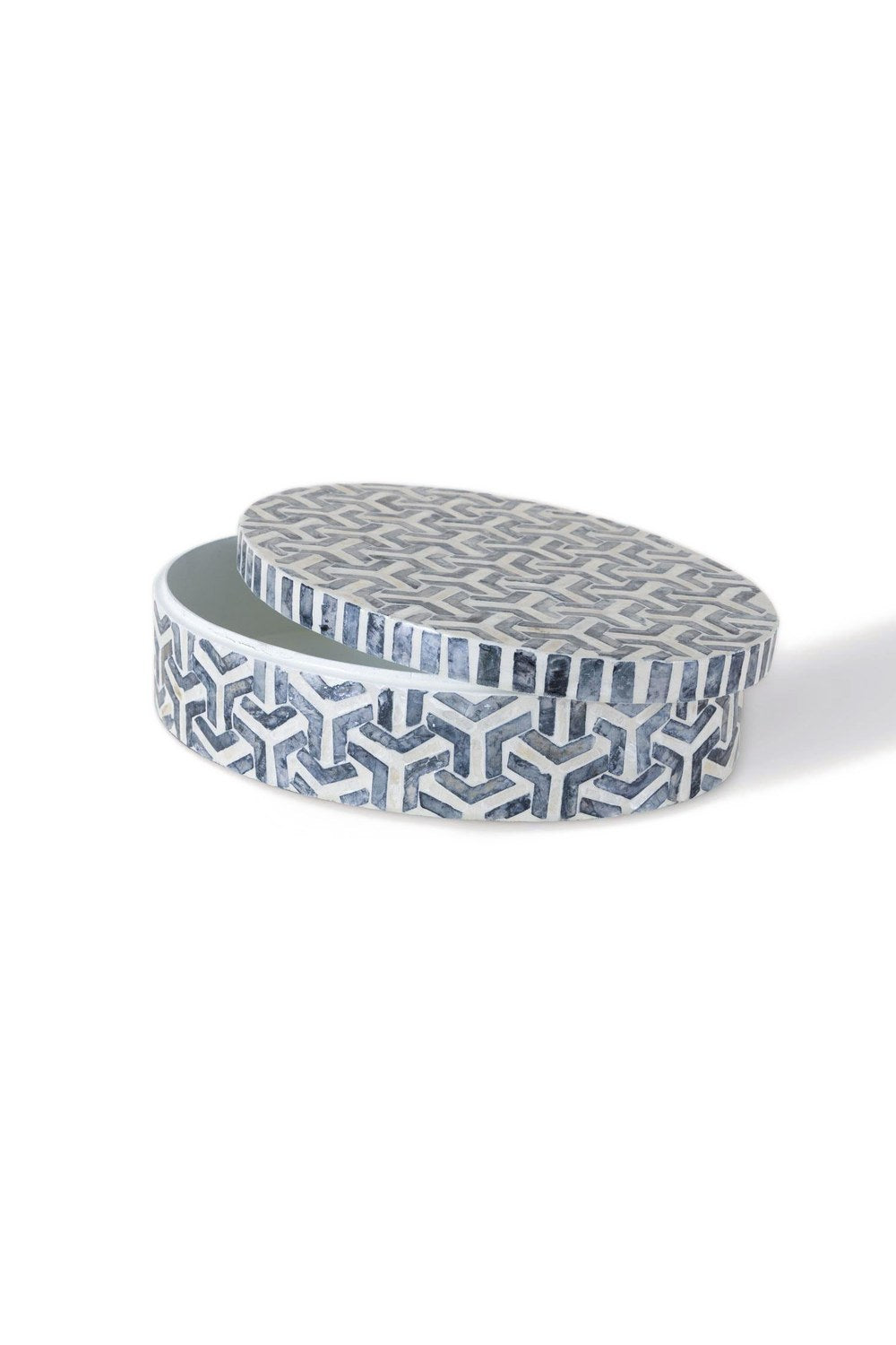 Sedef Yuvarlak Kutu 30x23x8 Cm - 3