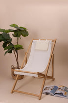 Bambu Katlanır Şezlong Sandalye - 0