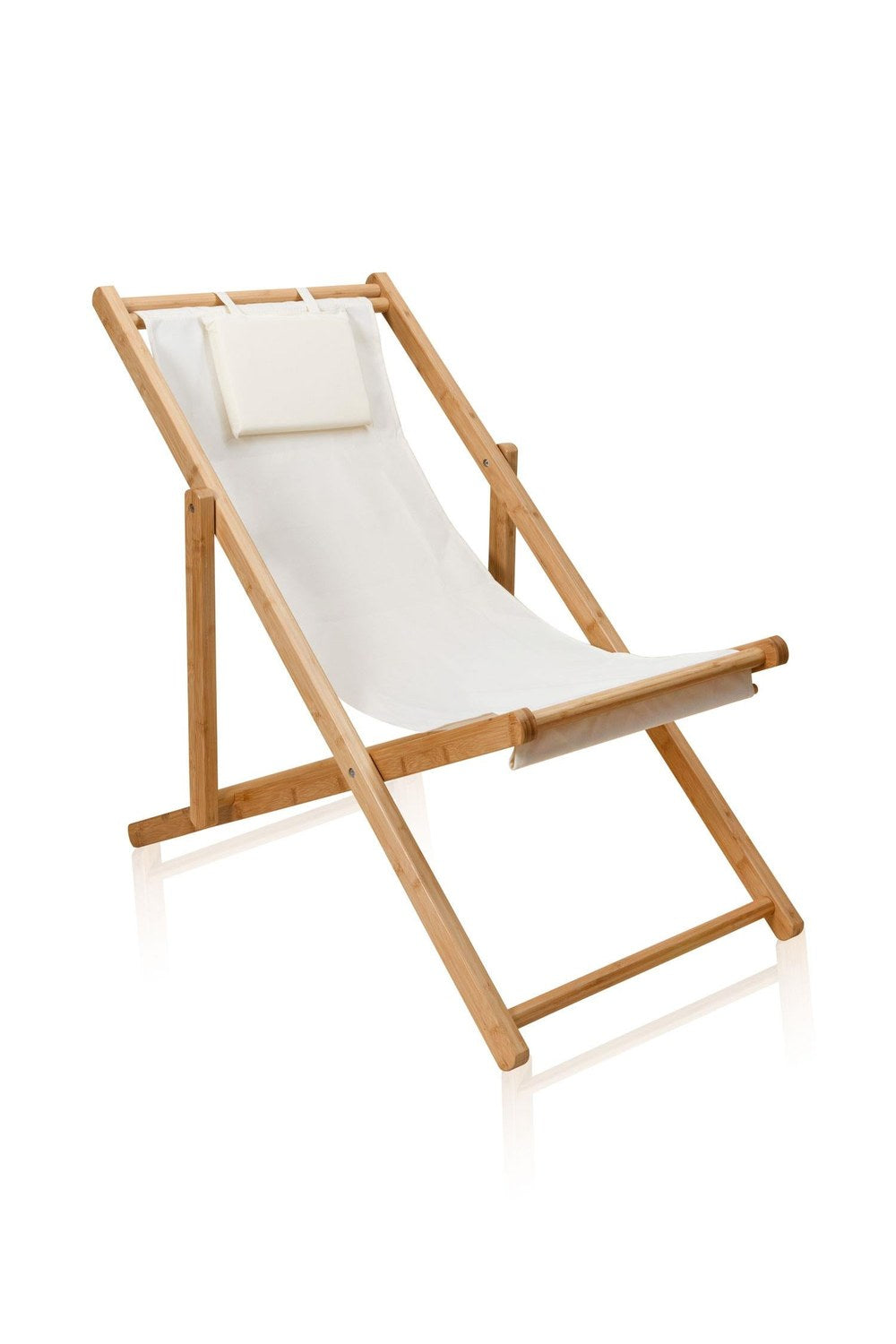 Bambu Katlanır Şezlong Sandalye - 1