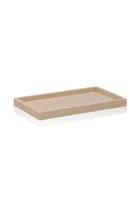 Travertine Banyo Tepsisi Bej 28x16x3 Cm - 0