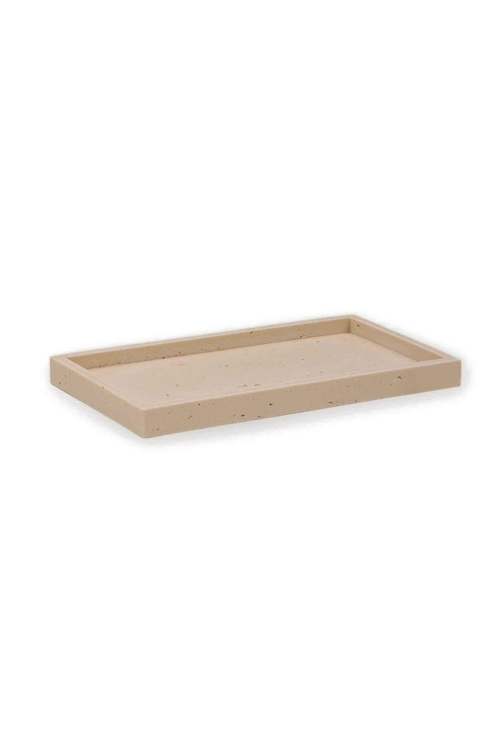 Travertine Banyo Tepsisi Bej 28x16x3 Cm - 3