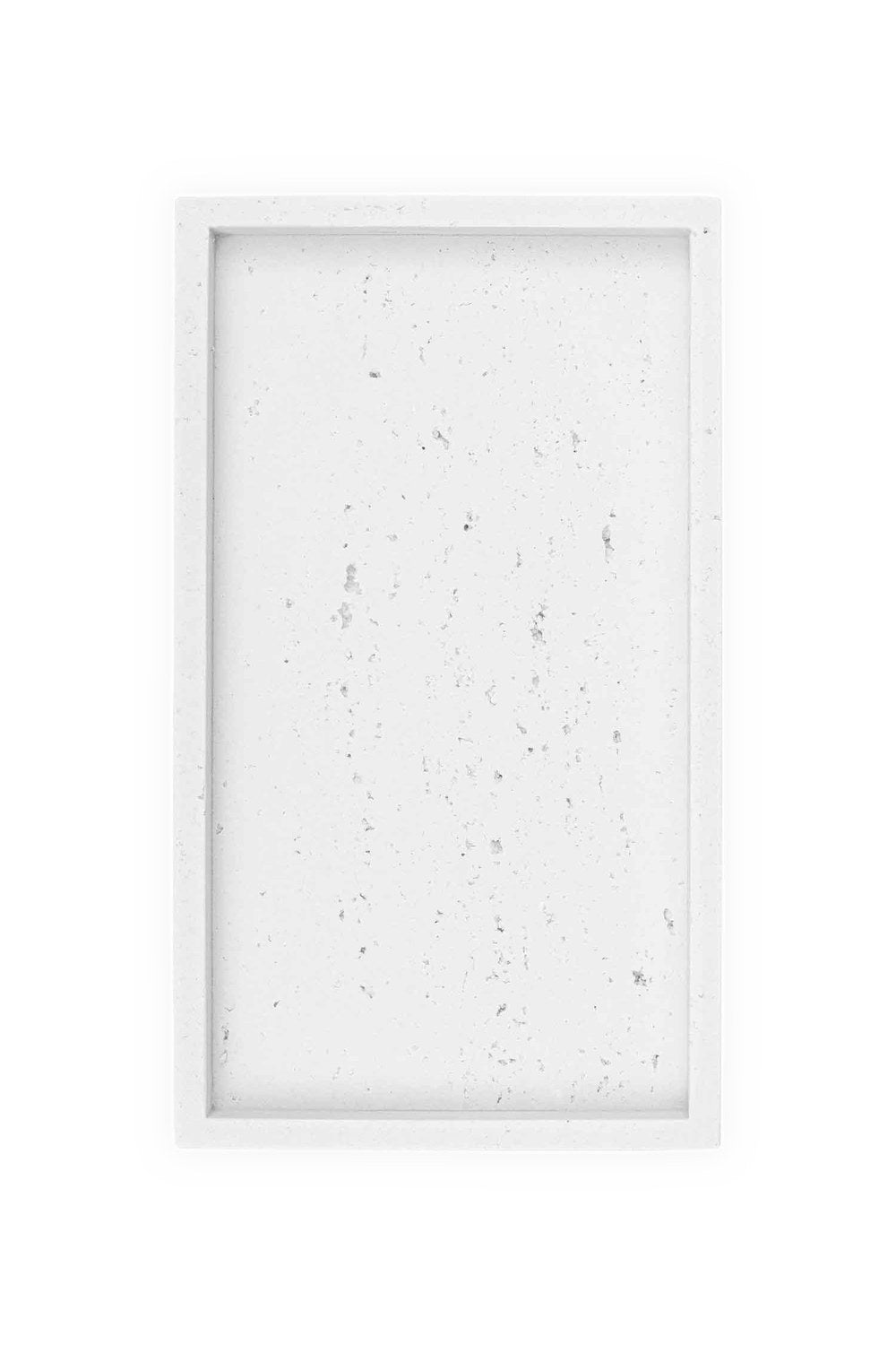 Travertine Banyo Tepsisi Beyaz 28x16x3 Cm - 1