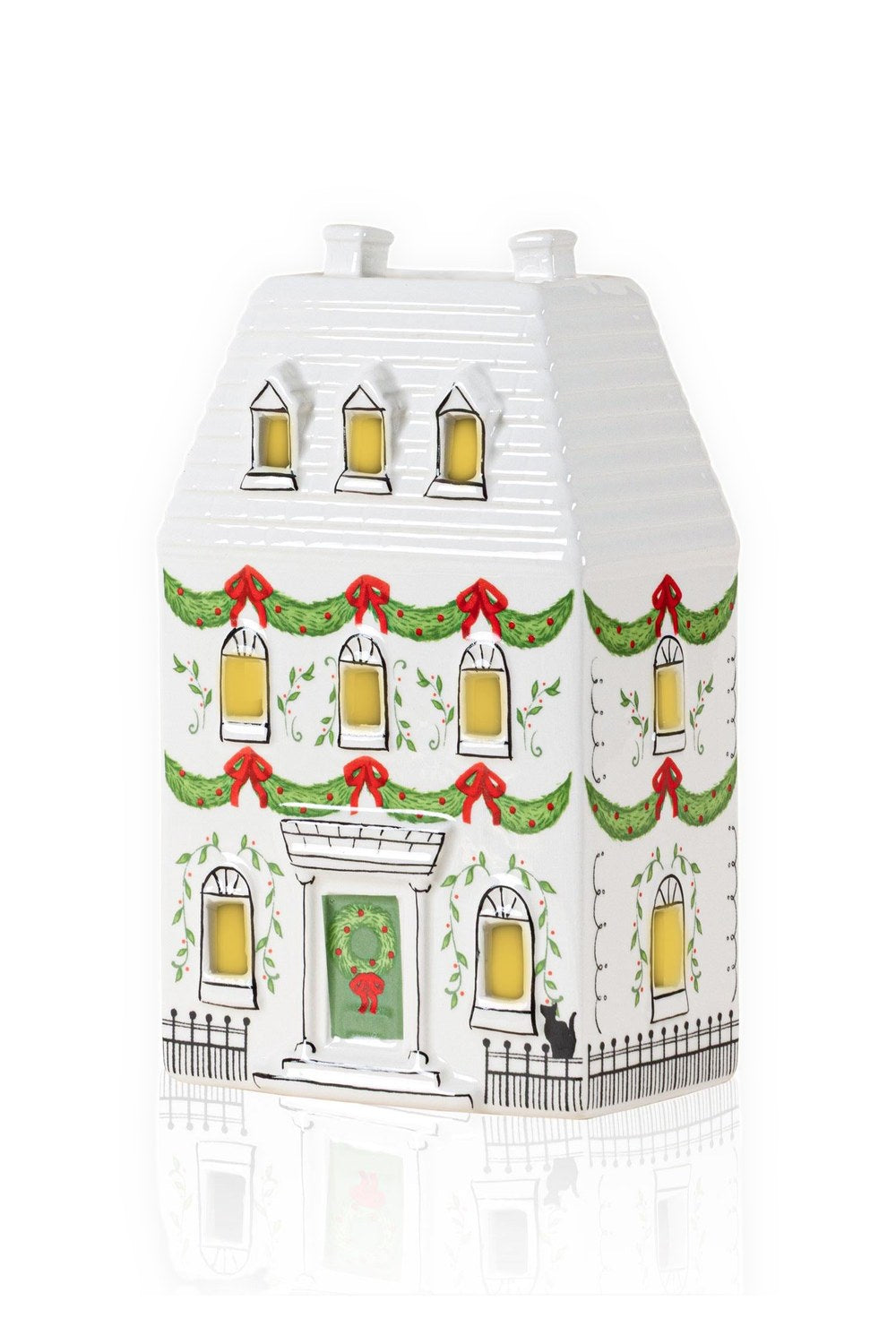 Dekoratif Led Işıklı Ev Biblo, 12 × 7 × 19 Cm - 0
