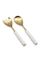 Column Salata Servis Takımı, Mat Gold - Beyaz, 2 Parça - 2