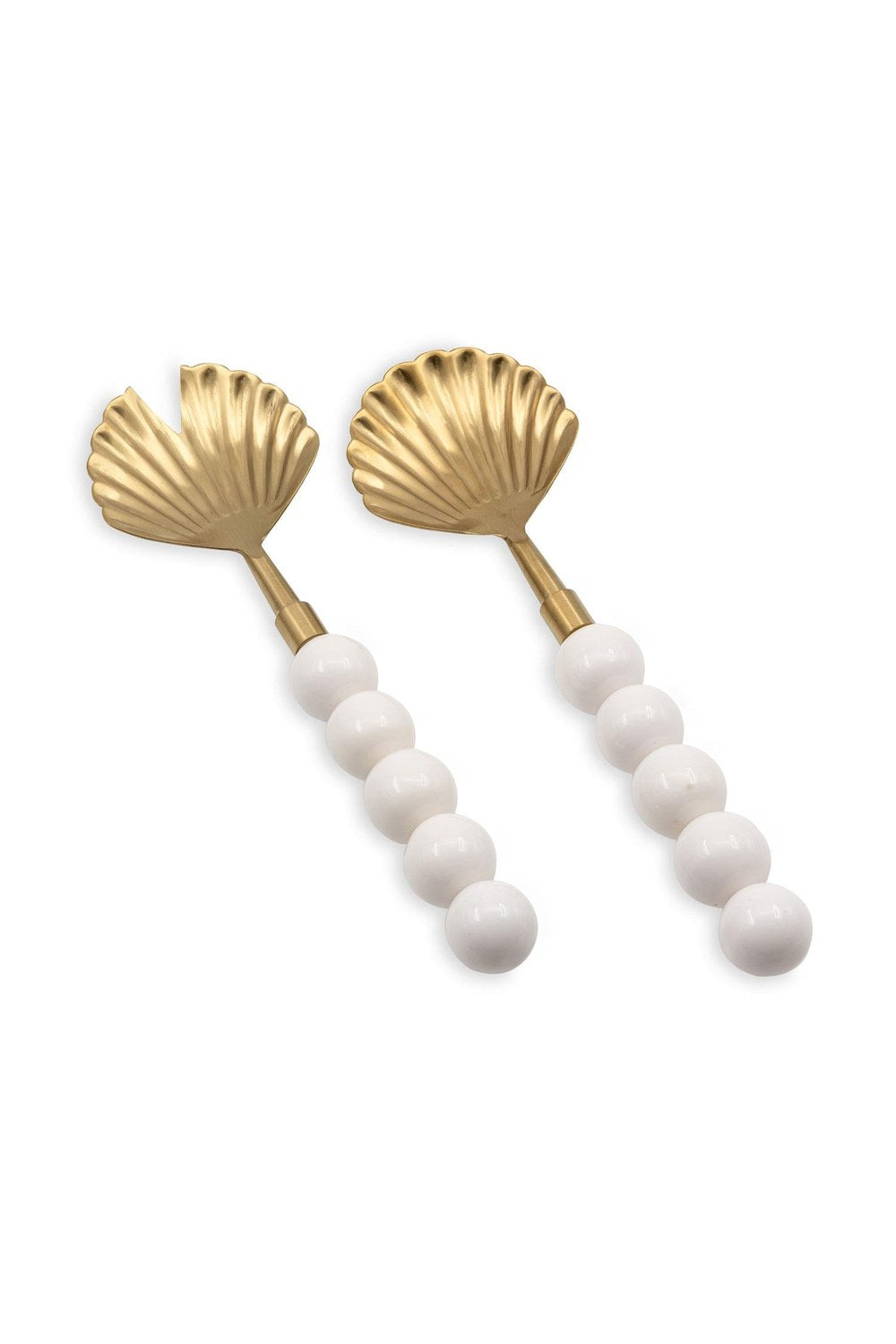 Ostrica Salata Servis Takımı, Mat Gold - Beyaz, 2 Parça - 3