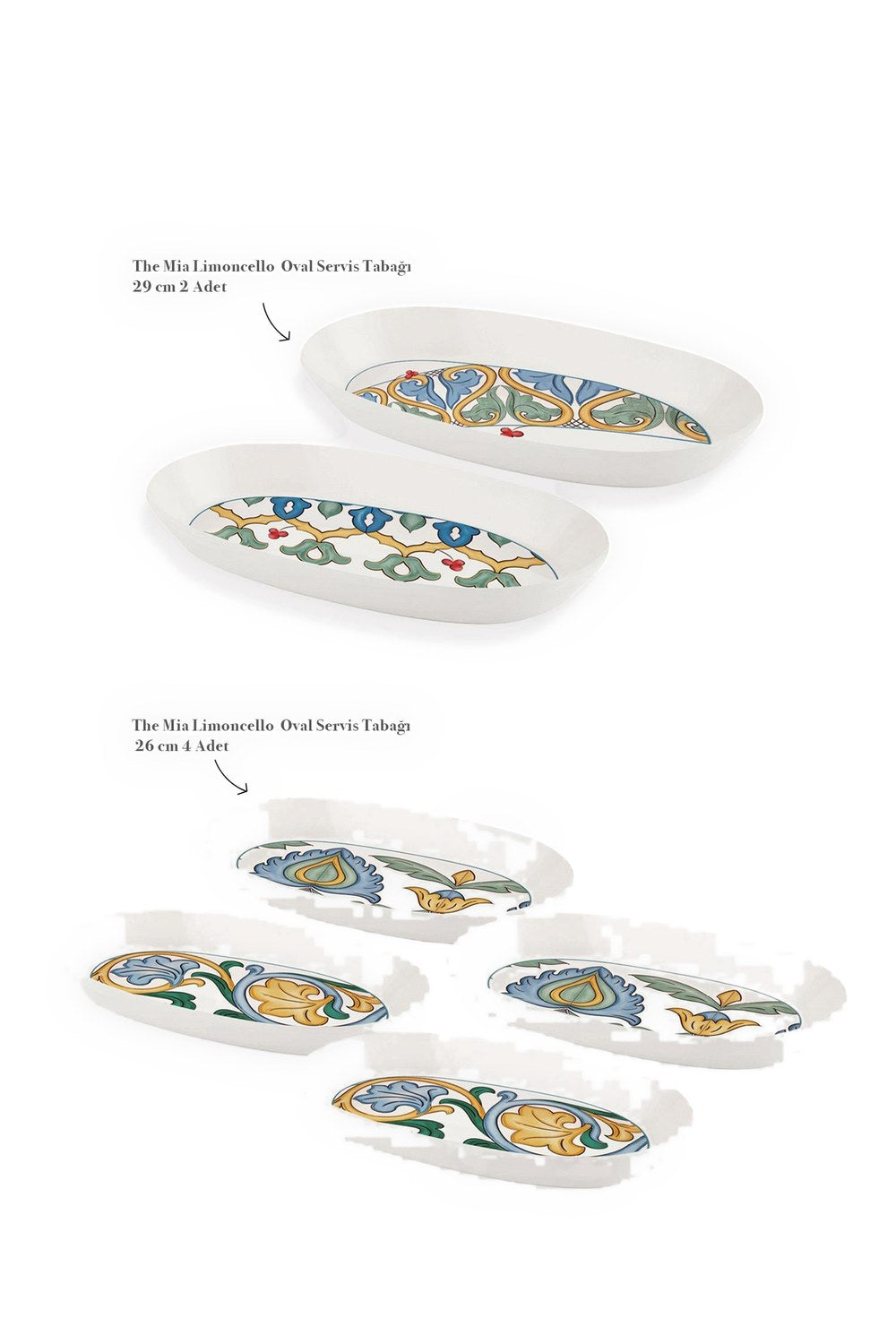 Limoncello Oval Servis Takımı 6 Parça - 2
