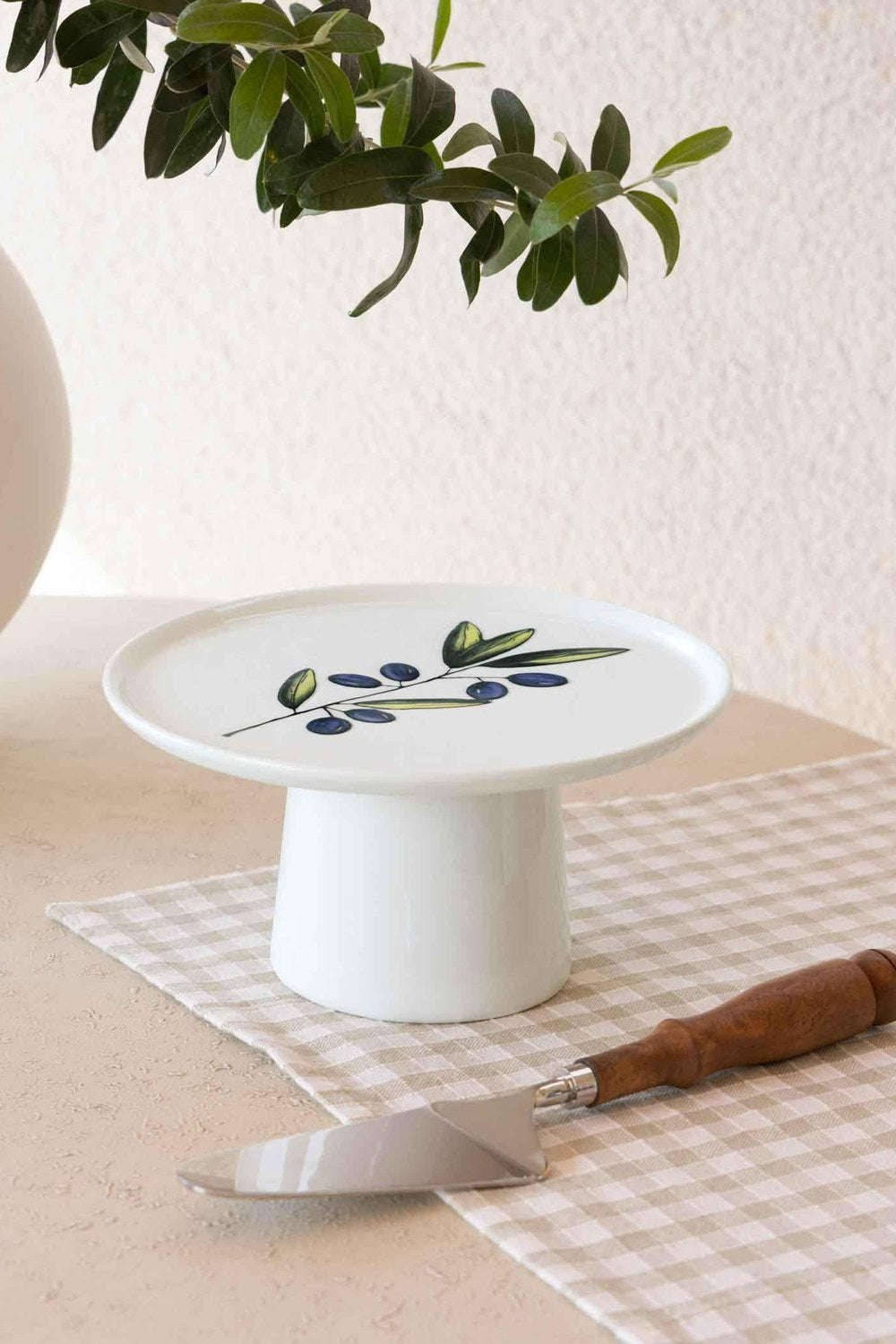 Olivos Ayaklı Servis Tabağı 10x19 Cm - 0