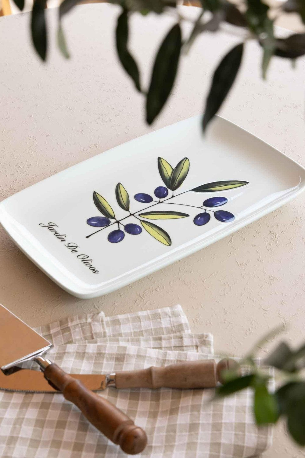Olivos Dikdörtgen Servis Tabağı 31x20 Cm - 0
