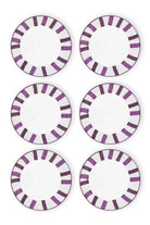 Joy Yemek Tabağı 6'lı Set, Mor, 20 Cm - 0