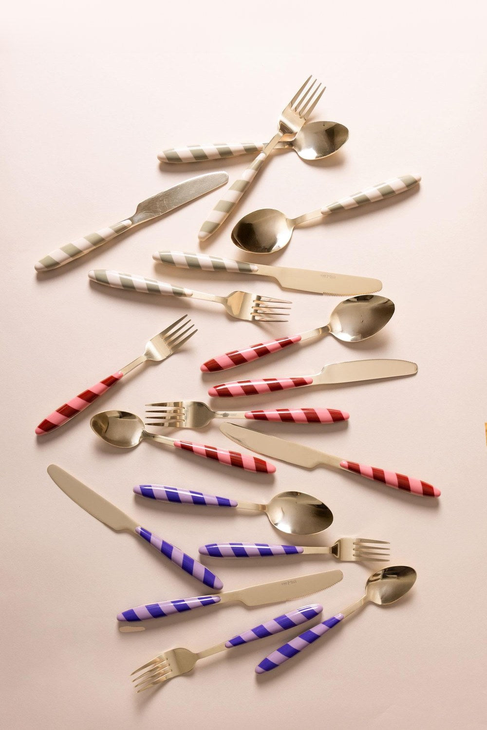Joy Çatal Kaşık Bıçak Takımı, Mor Gold, 36 Parça - 2