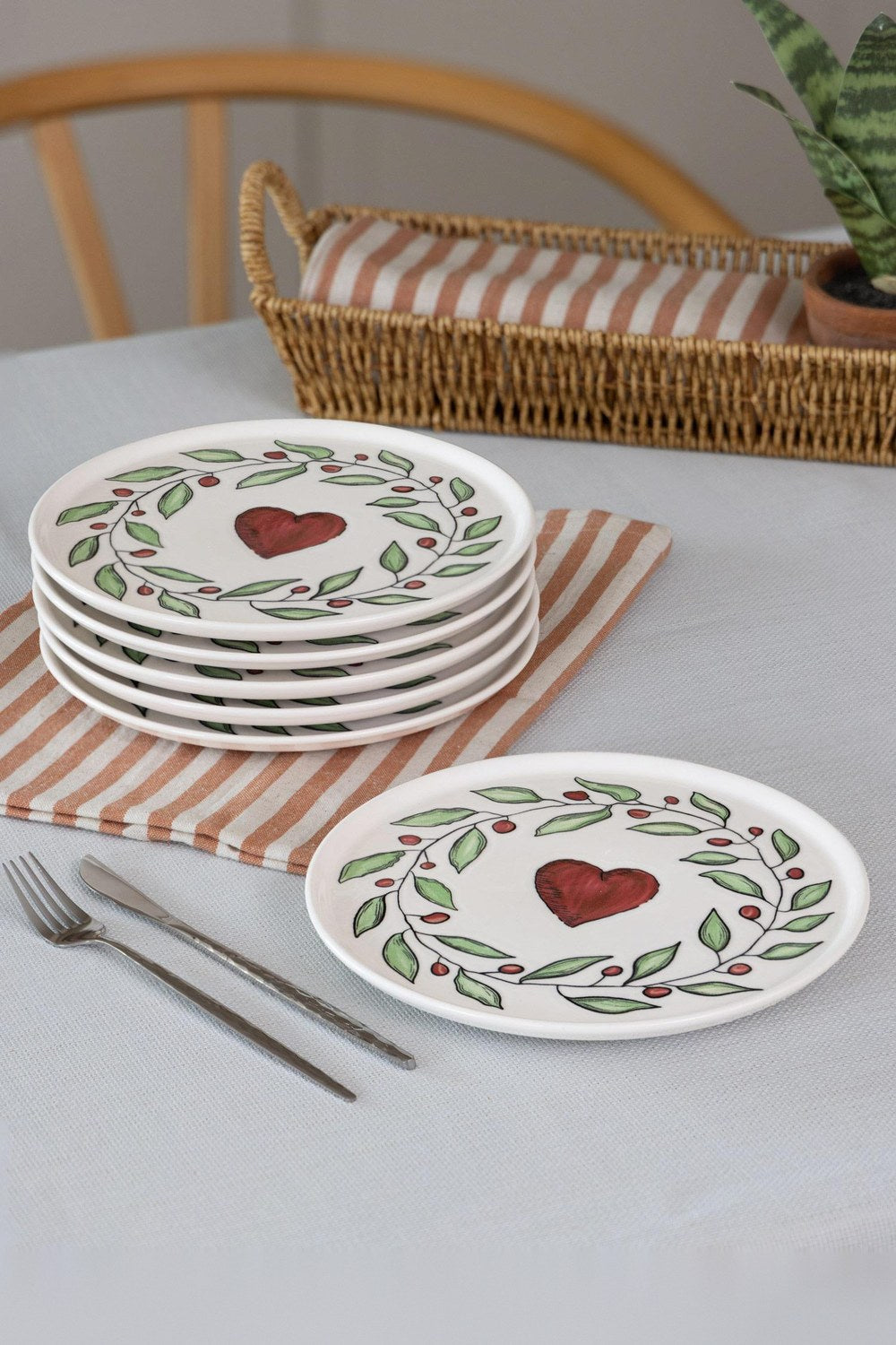 Luv Pasta Tabağı 6'lı Set, 19 Cm - 0