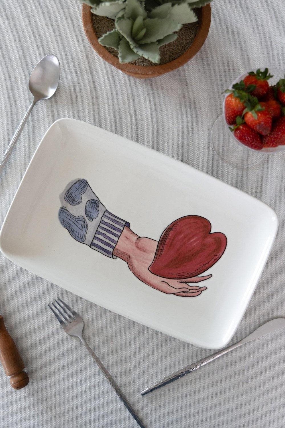 Luv Dikdörtgen Servis Tabağı 31x20 Cm - 2