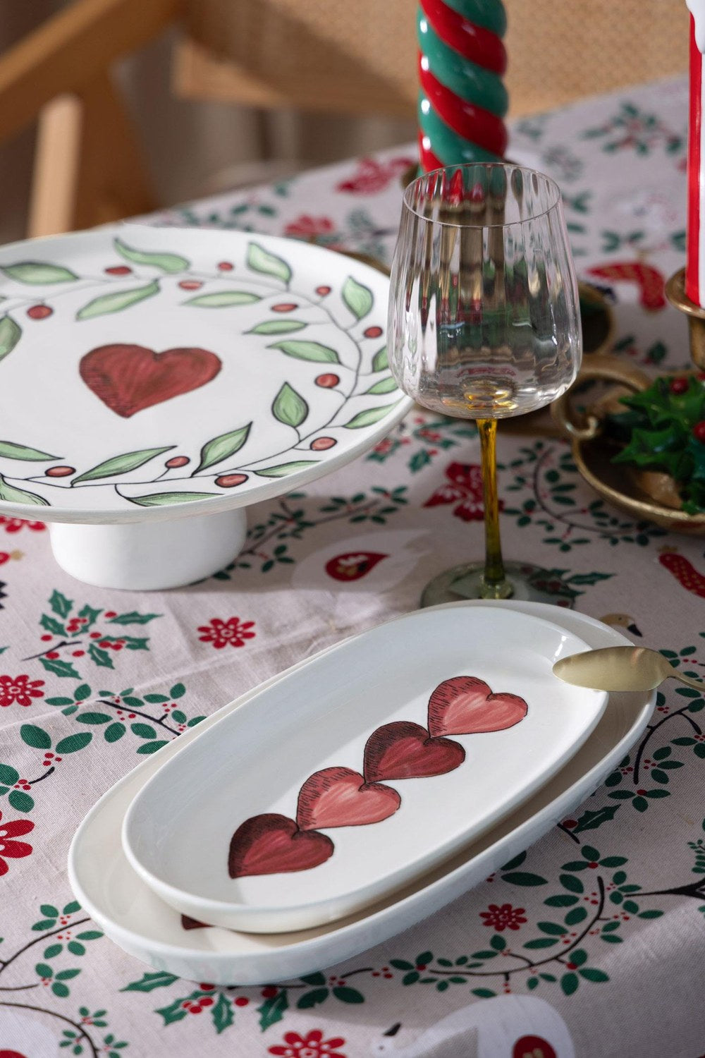 Luv Oval Servis Tabağı 2'li Set, 23 Cm - 2