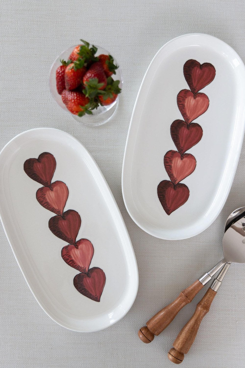 Luv Oval Servis Tabağı 2'li Set, 29 Cm - 0