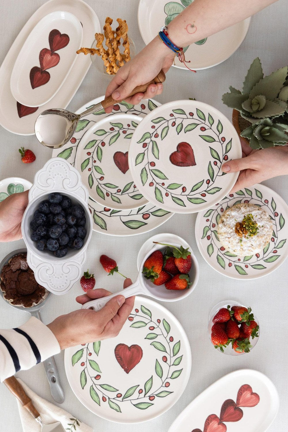 Luv Oval Servis Tabağı 2'li Set, 29 Cm - 2