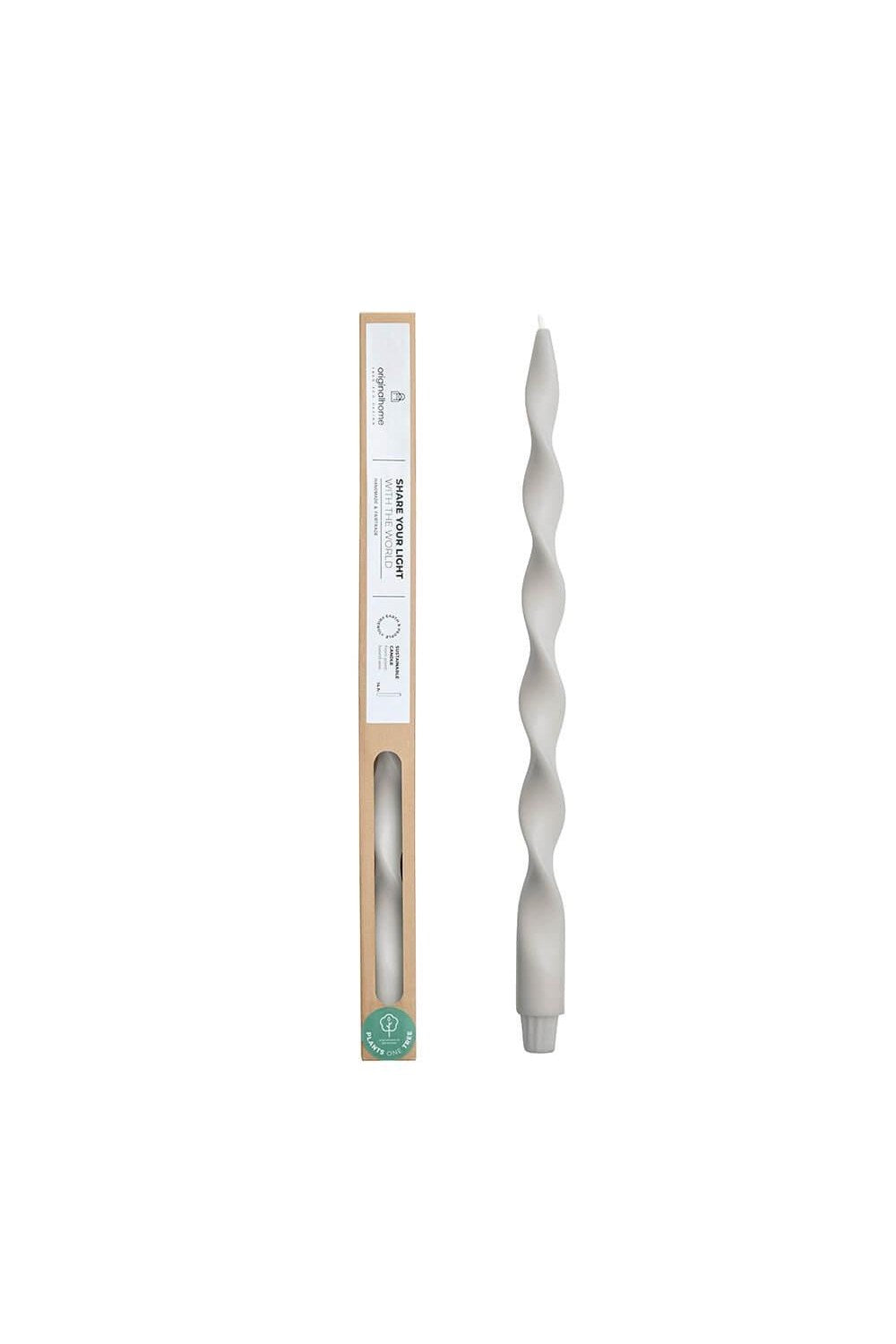 Burgu Mum, Açık Gri, 40 Cm - 0