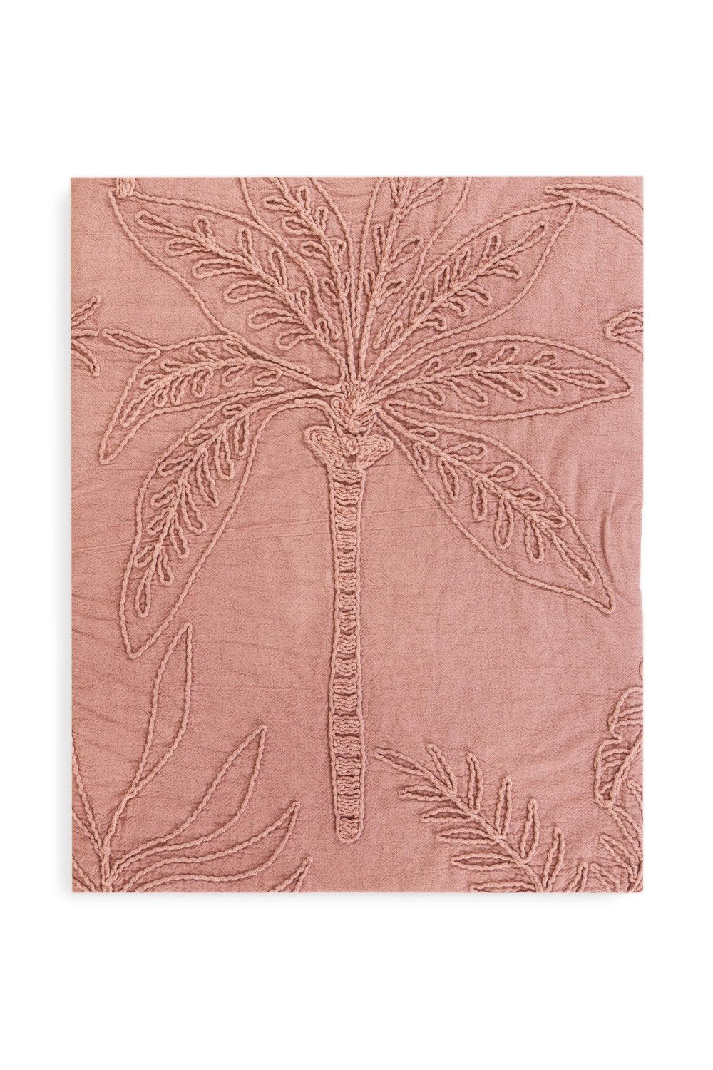 Püsküllü Koltuk Şalı, Gül Kurusu, 170 × 130 Cm - 4