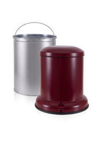 Metal Pedallı Çöp Kovası Bordo 20 Lt - 2