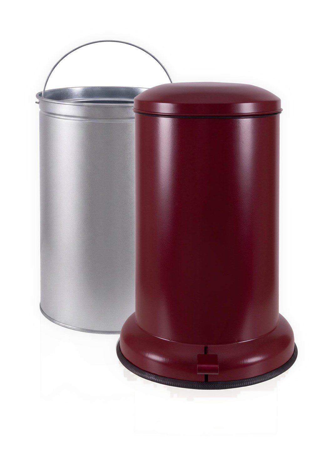 Metal Pedallı Çöp Kovası Bordo 30 Lt - 2