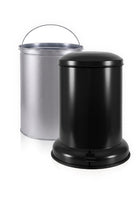 Metal Pedallı Çöp Kovası Siyah 25 Lt - 2