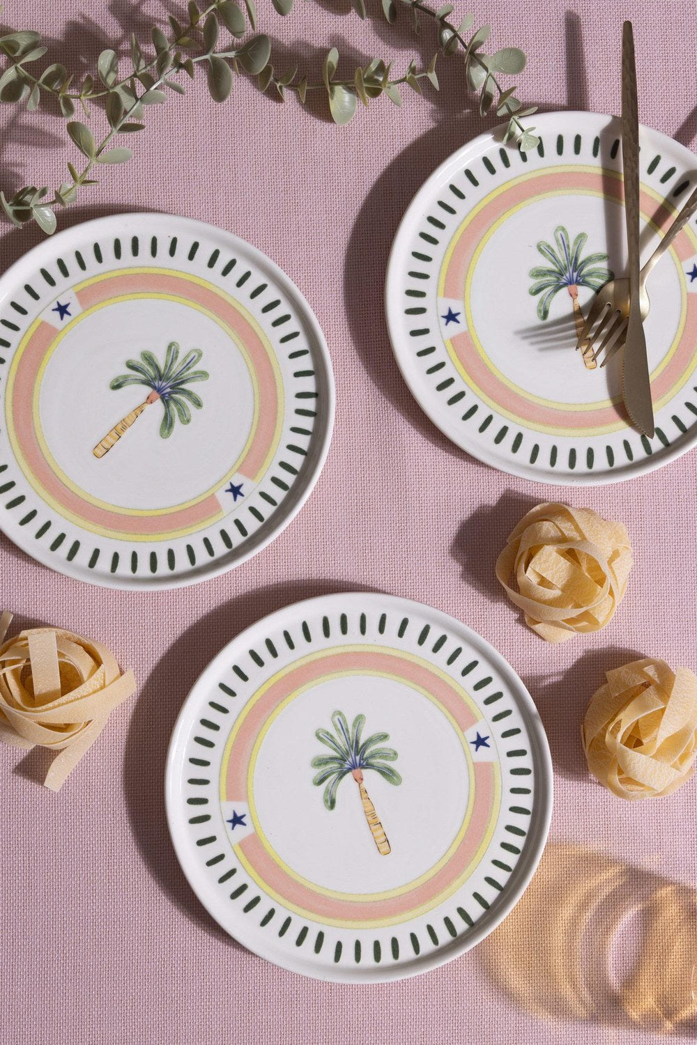 Italian Summer Pasta Tabağı 6'lı Set, 19 Cm - 0