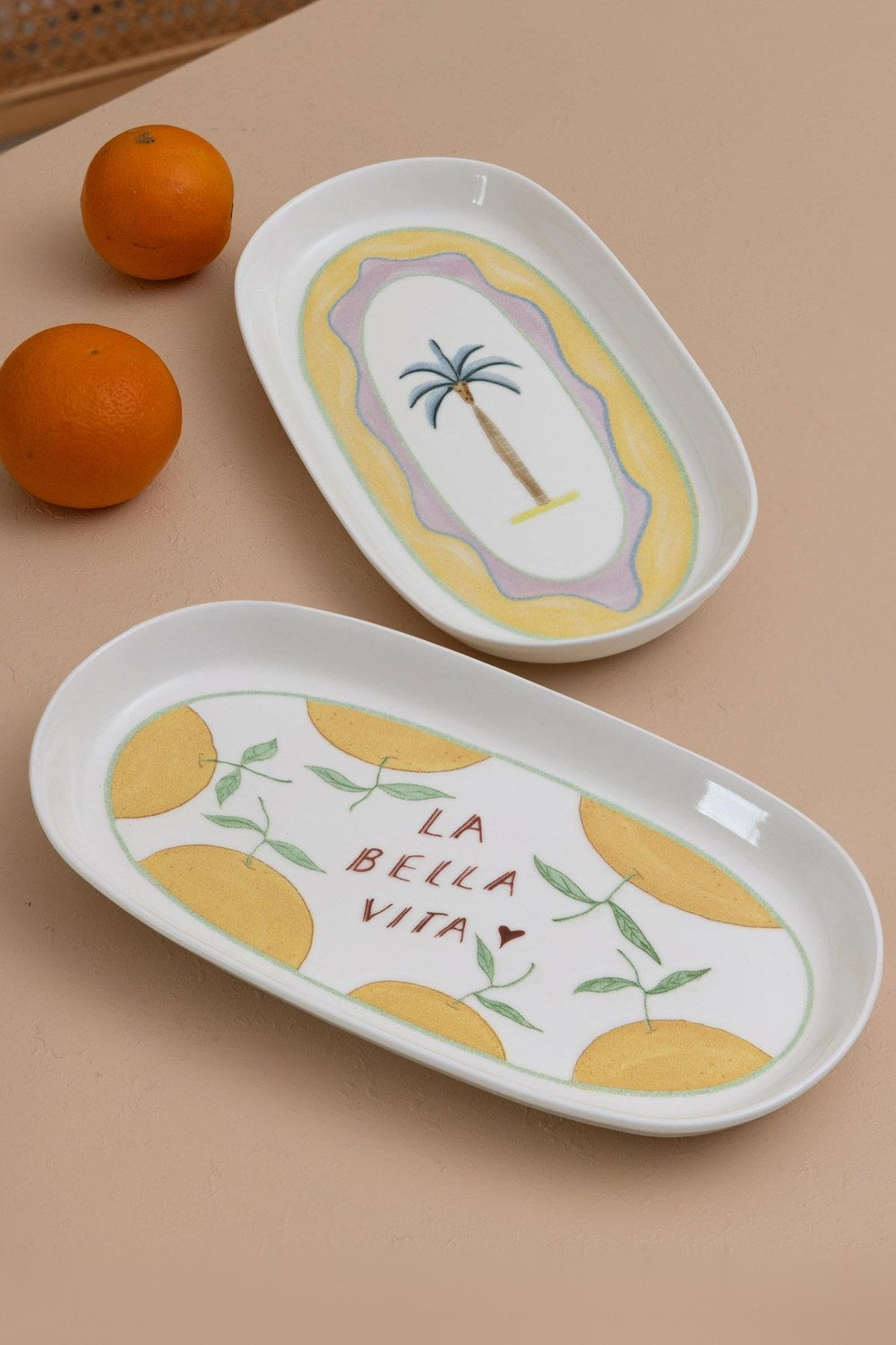 Italian Summer Oval Servis Tabağı 2'li, 29 Cm - 0
