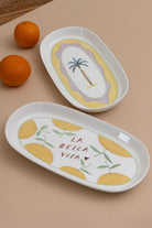 Italian Summer Oval Servis Tabağı 2'li, 29 Cm - 0