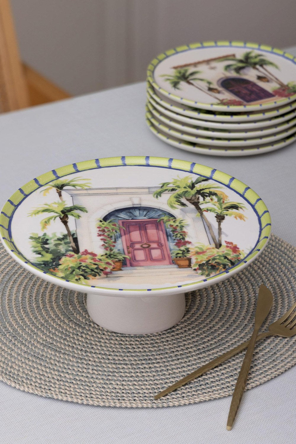 Palma Ayaklı Servis Tabağı 10x26 Cm - 0