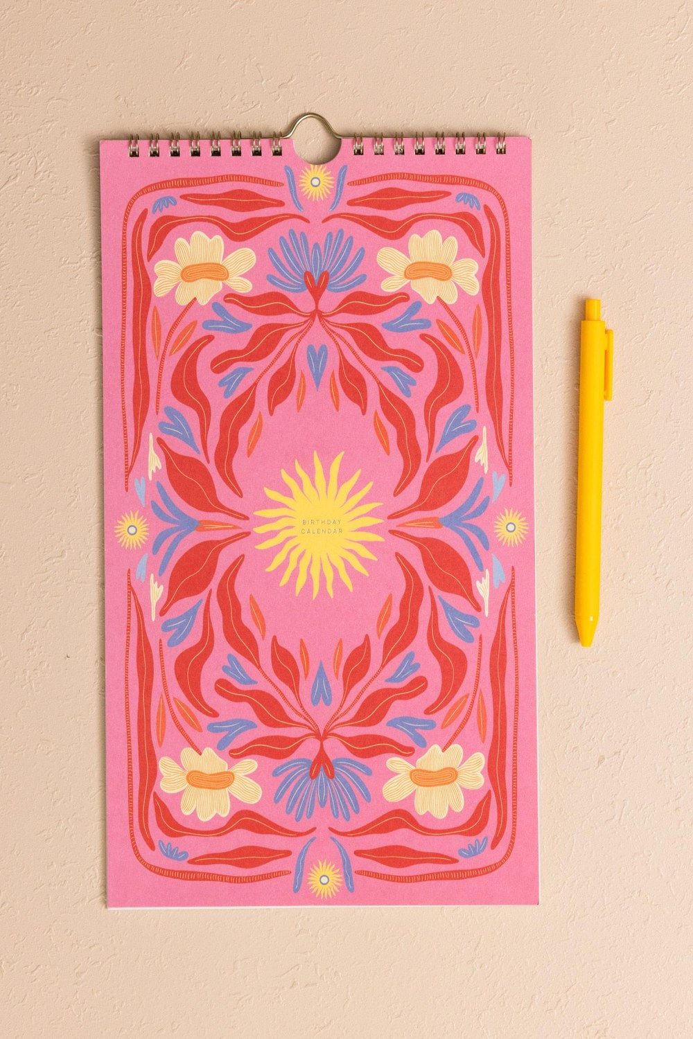 Ajanda Bırthday Calendar Pembe - 0