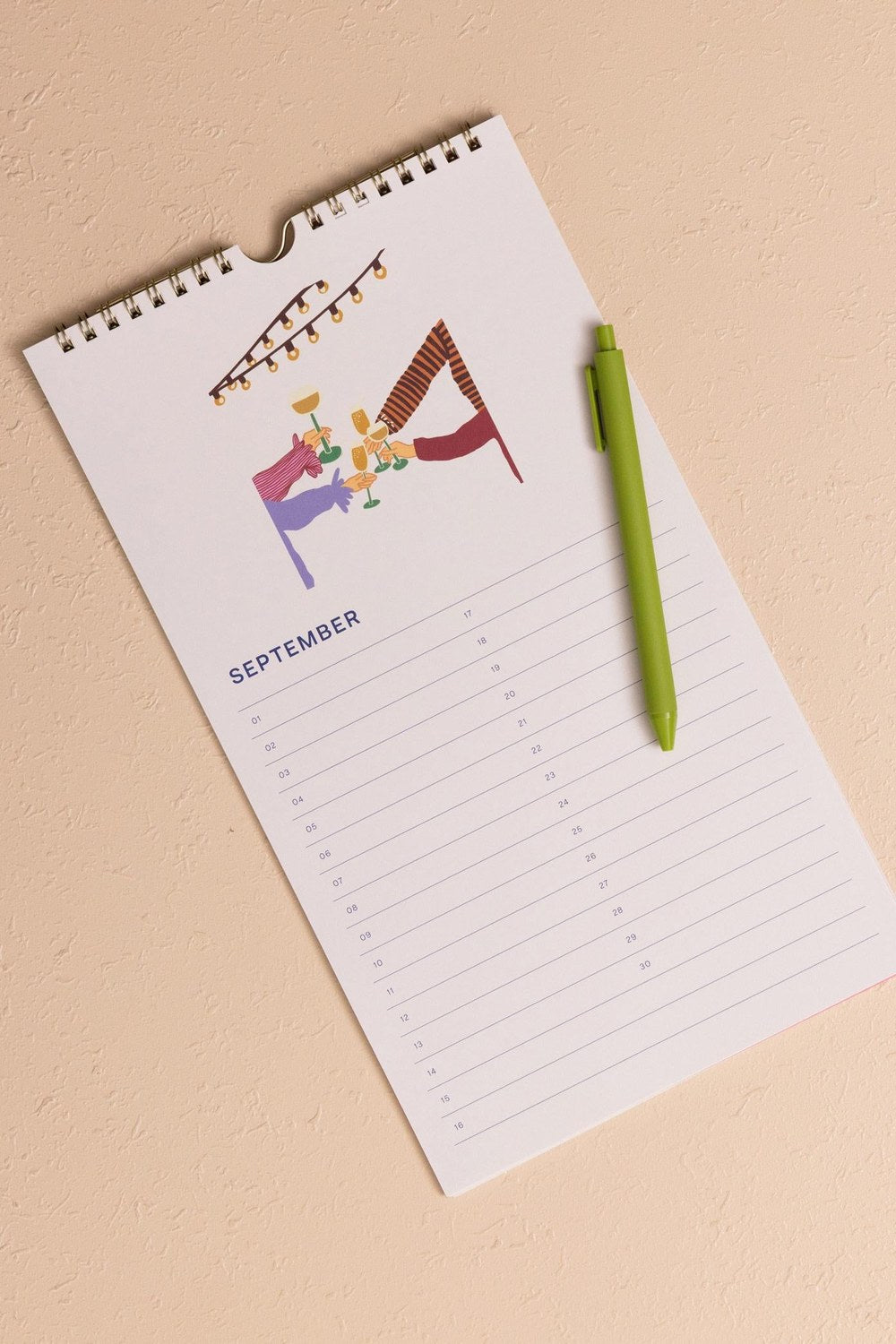 Ajanda Bırthday Calendar Pembe - 1