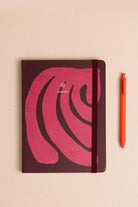 Pembe Dalga Desenli Defter 16 X 21 Cm - 0