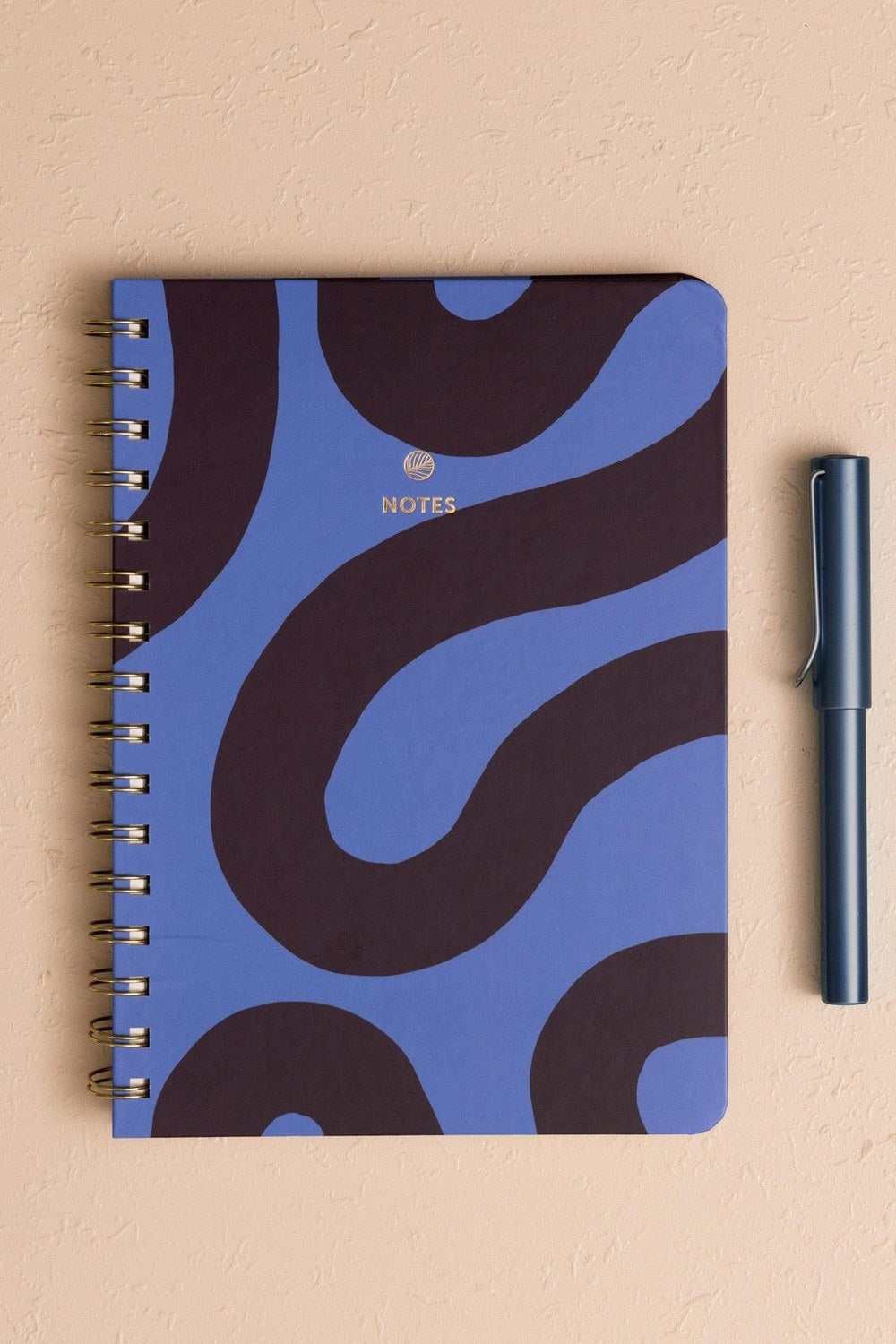 Mavi Lacivert Desenli Defter 16 X 21 Cm - 0