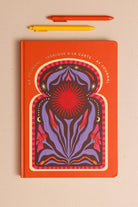 Retro Güneş Motifli Defter, Turuncu, 21 × 30 Cm (A4) - 0