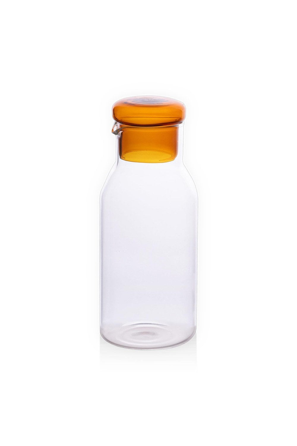 Amber Kapaklı Cam Şişe / Sürahi, 950 Ml, 9 × 23 Cm - 2