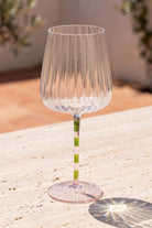 Renkli Şarap Kadehi, Pembe & Yeşil, 600 Ml - 0