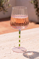 Renkli Şarap Kadehi, Pembe & Yeşil, 600 Ml - 1