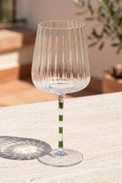 Renkli Şarap Kadehi, Mor & Yeşil, 600 Ml - 0