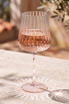 Renkli Şarap Kadehi, Pembe & Beyaz, 600 Ml - 1