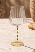 Renkli Şarap Kadehi, Yeşil & Sarı, 600 Ml - 0