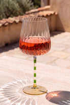 Renkli Şarap Kadehi, Yeşil & Sarı, 600 Ml - 1