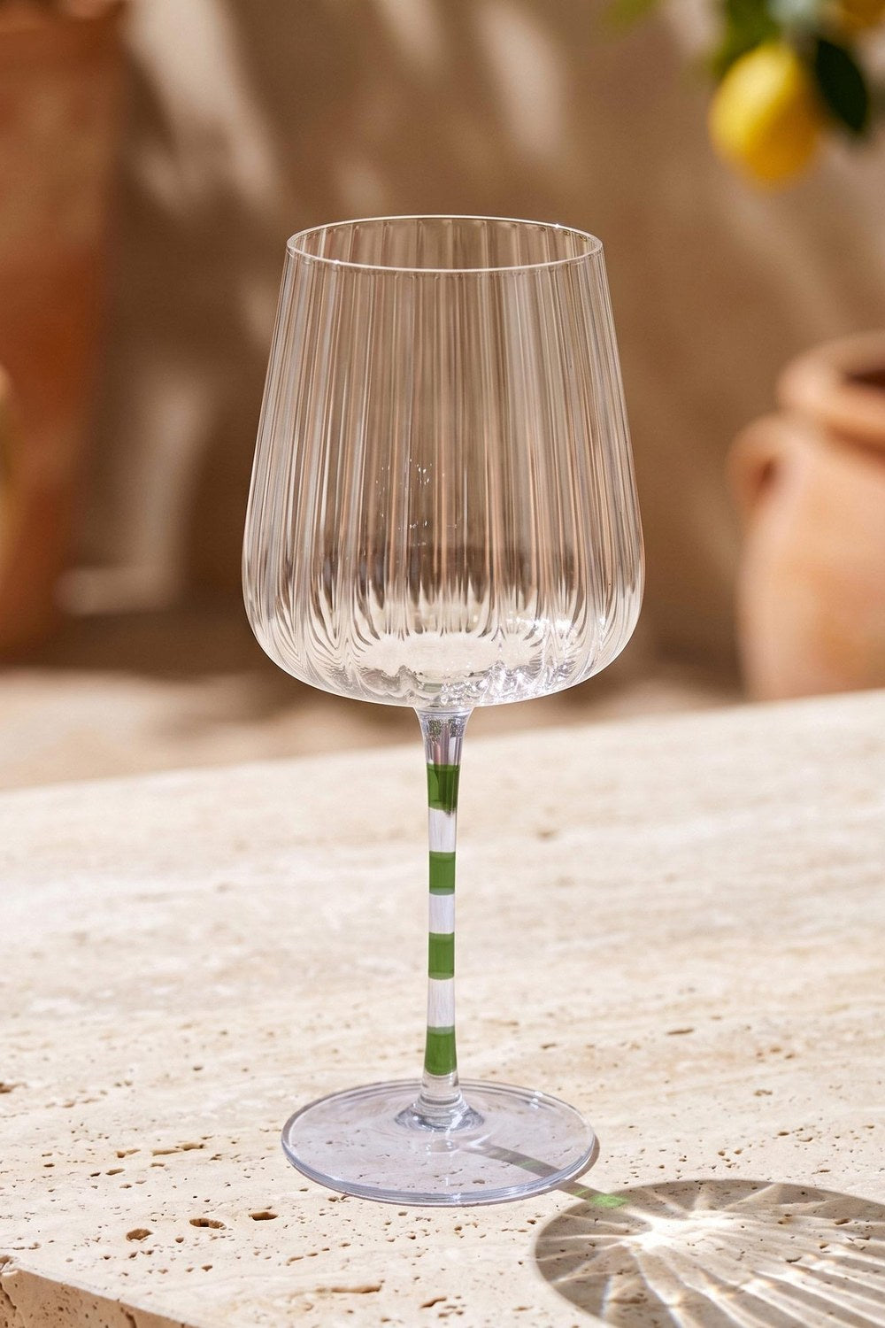 Renkli Şarap Kadehi, Mor & Yeşil, 500 Ml - 0